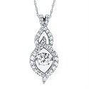 Shimmering Diamond Pendant